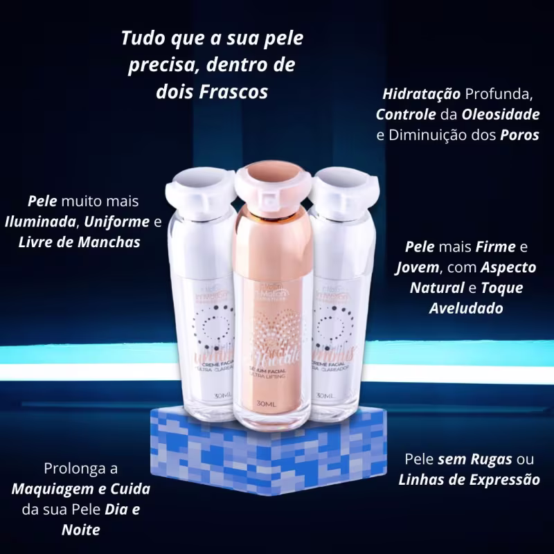 Kit InMotion Cosméticos Afrodite + Luminus (3 Produtos)