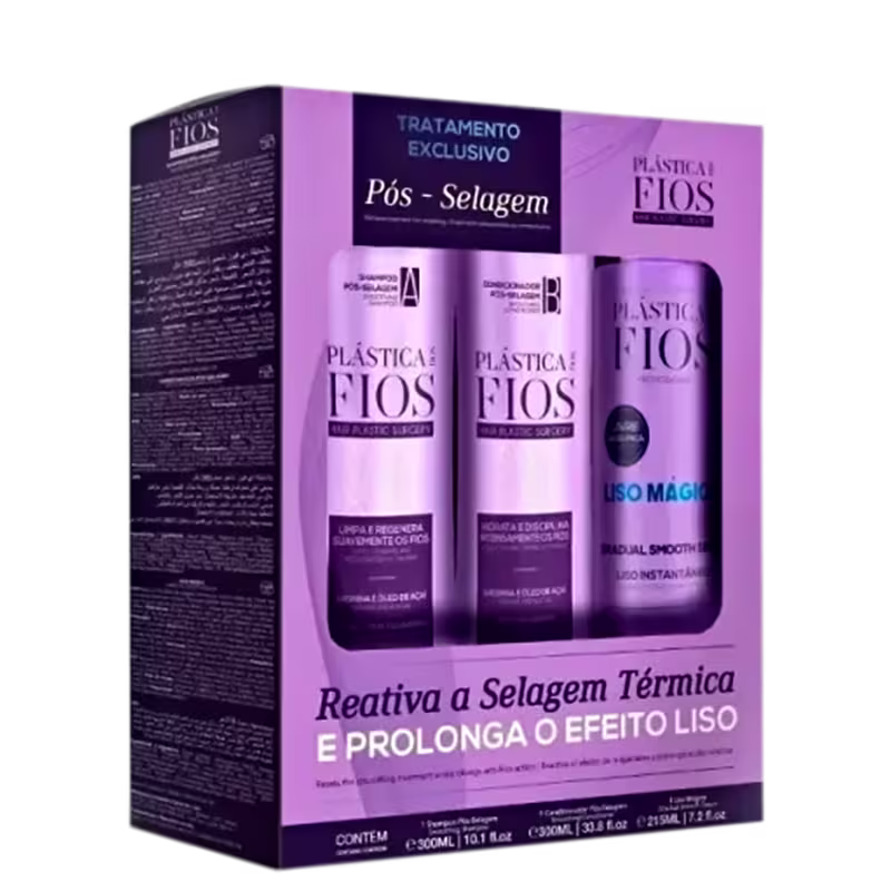 Kit Pós Selagem Cadiveu +Maxi Waves Condicionante +Escova