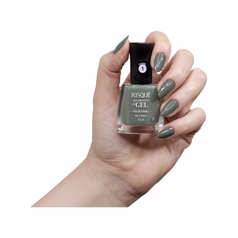 Esmalte Risque Diamond Gel Mix Drinks Gin Sunset