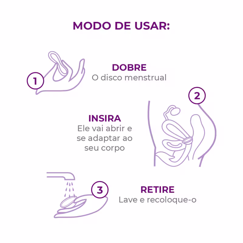 Kit Inciclo Coletor Menstrual Teen + Lovin Disco Menstrual + Cápsula Esterilizadora Girassol (6 Produtos)