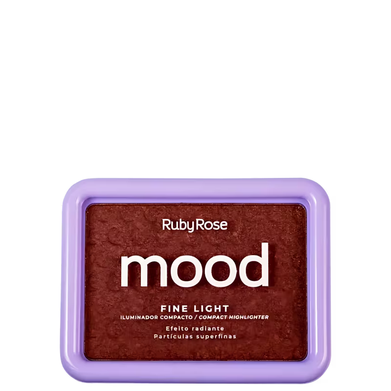 Iluminador Compacto Ruby Rose Mood Fine Light Efeito Radiante Mlf03