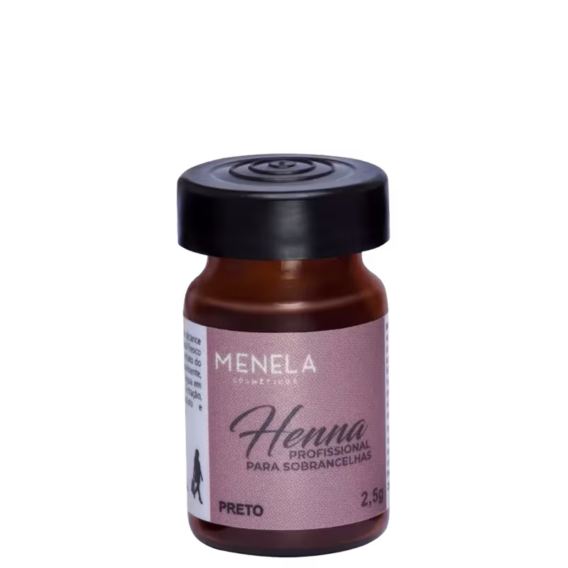 Kit Menela Preto - Henna para Sobrancelhas 2,5g