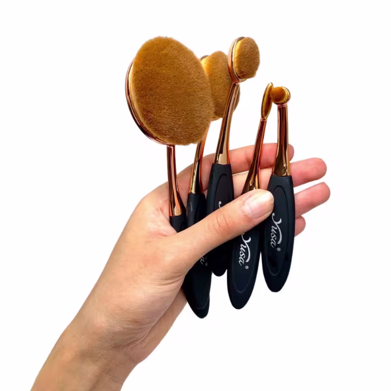 Kit com 05 Pincéis Ovais Multiuso Profissional Yusa B-2215