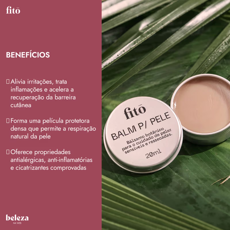 Fitō Cuidado Natural para Irritações e Sensibilidade - Balm para Pele 20ml