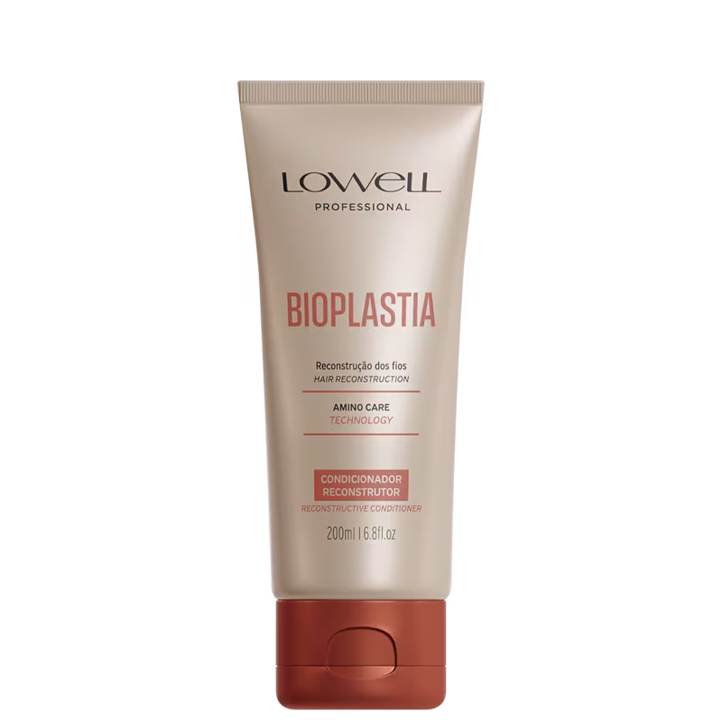 Condicionador Reconstrutor Bioplastia, da marca Lowell.