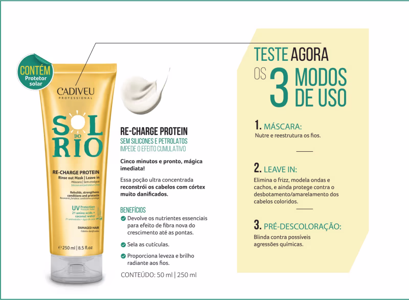 Kit Cadiveu Professional Sol do Rio Trio (3 Produtos)
