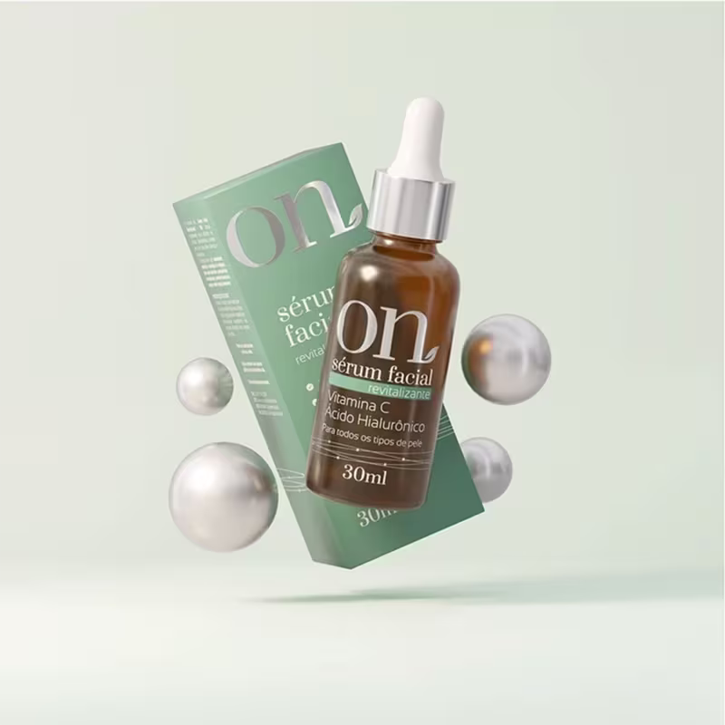 Sérum Facial Revitalizante Orgânico Natural 30mL
