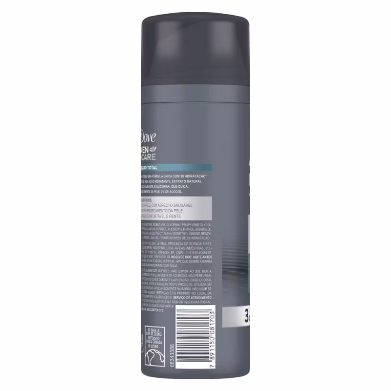 Espuma Barbear Dove Men+Care Cuidado Total 200ml