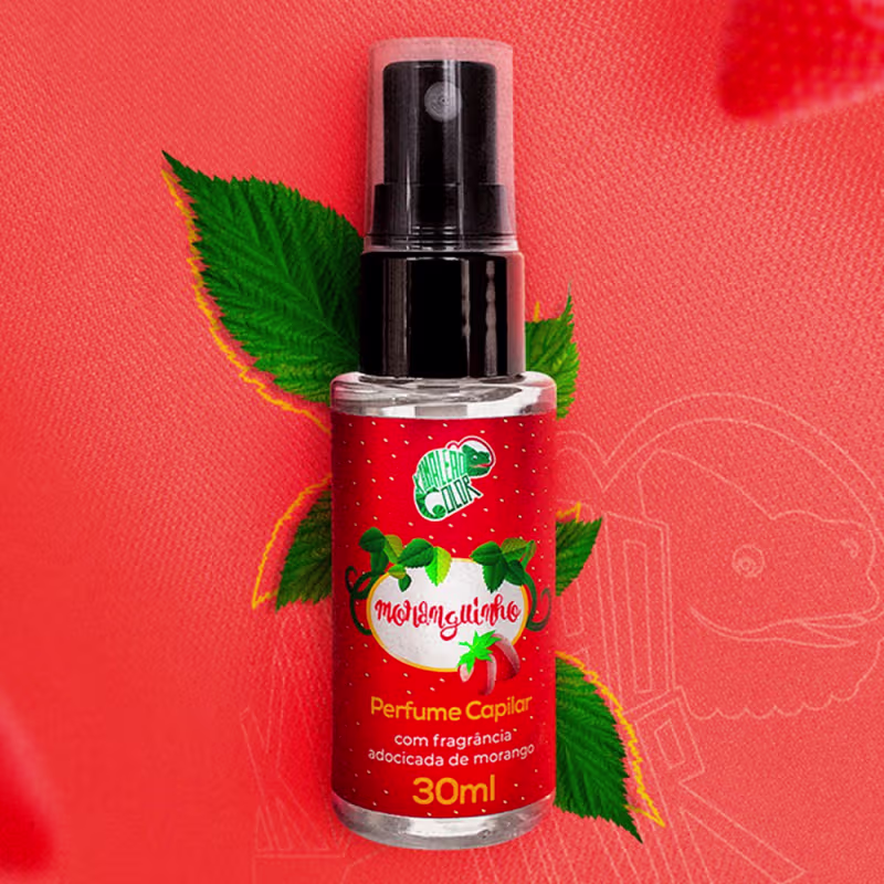Perfume para Cabelo Kamaleão Color Moranguinho, 30ml.