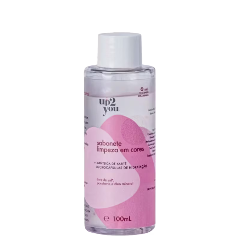 Sabonete líquido Limpeza em Cores da Up2You, 100ml.