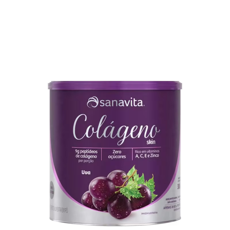 Sanavita Skin Uva - Colágeno em Pó 300g