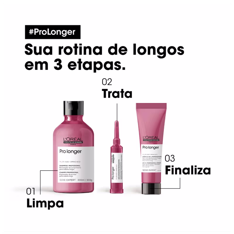 Kit L'Oréal Professionnel Serie Expert Pro Longer #1 (3 Produtos)