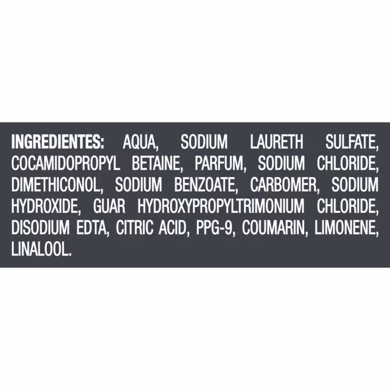 A imagem mostra informações sobre os ingredientes presentes na fórmula.