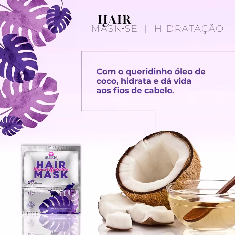 Aussie Hair Mask Miracle Hydration - Máscara de Hidratação 30ml