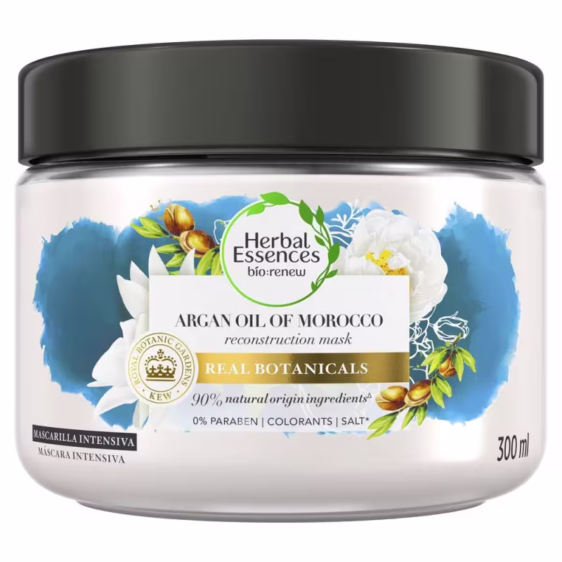Herbal Essences Bio: Renew Argan Oil Of Morocco - Máscara Capilar Intensiva 300ml