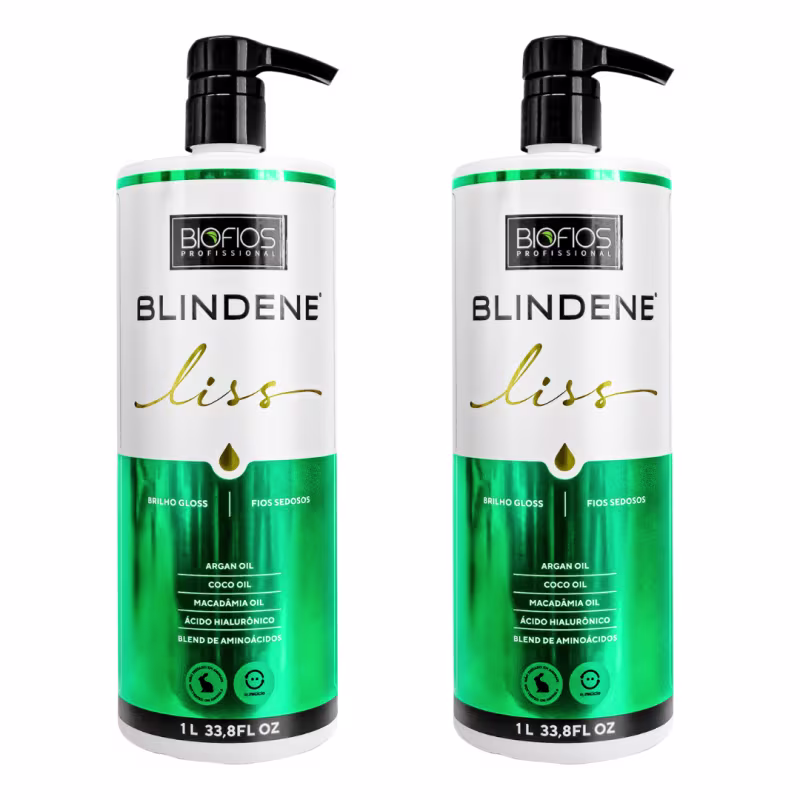 Kit Biofios Profissional Blindene Liss + Pote e Pincel (4 Produtos)
