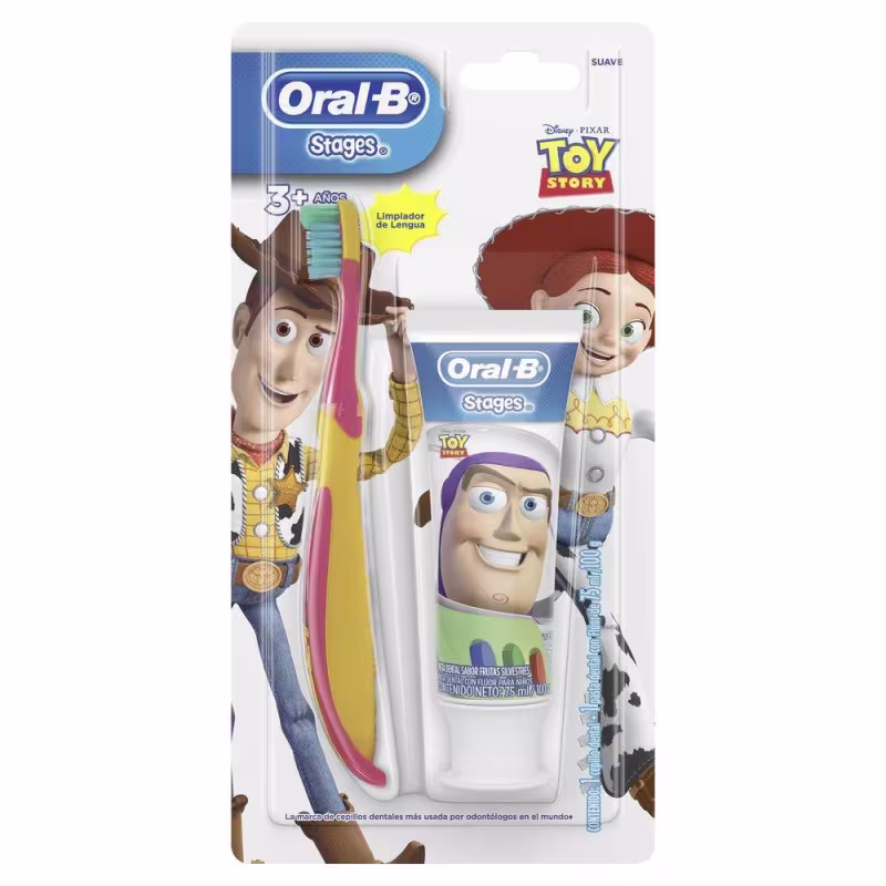 Kit Escova e Creme Dental Oral-B Stages Princesas -Toy Story 1 Unidade