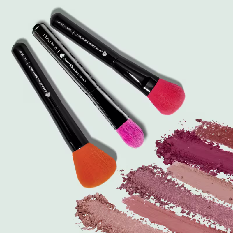 Kit Quem Disse, Berenice? Pincéis Essenciais Trio (3 Produtos)