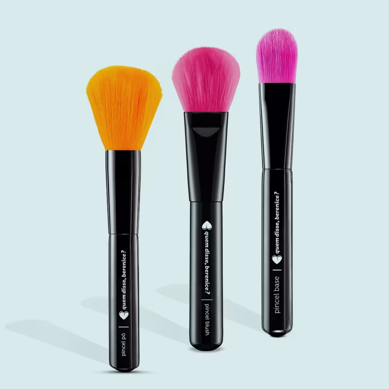 Kit Quem Disse, Berenice? Pincéis Essenciais Trio (3 Produtos)