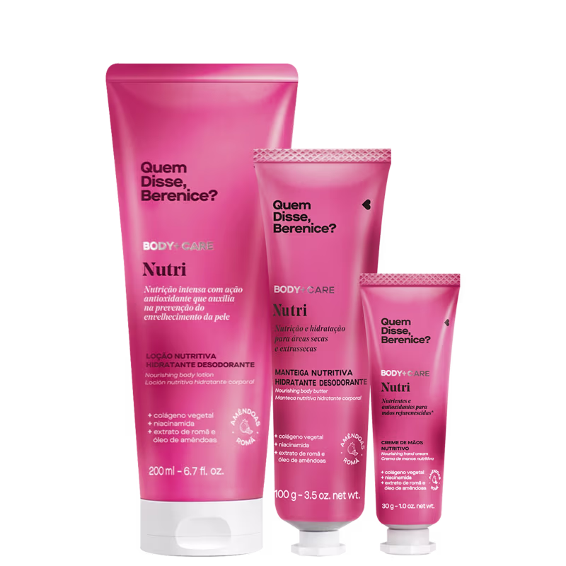 Kit Quem Disse, Berenice? Body+Care Nutri Trio (3 Produtos)