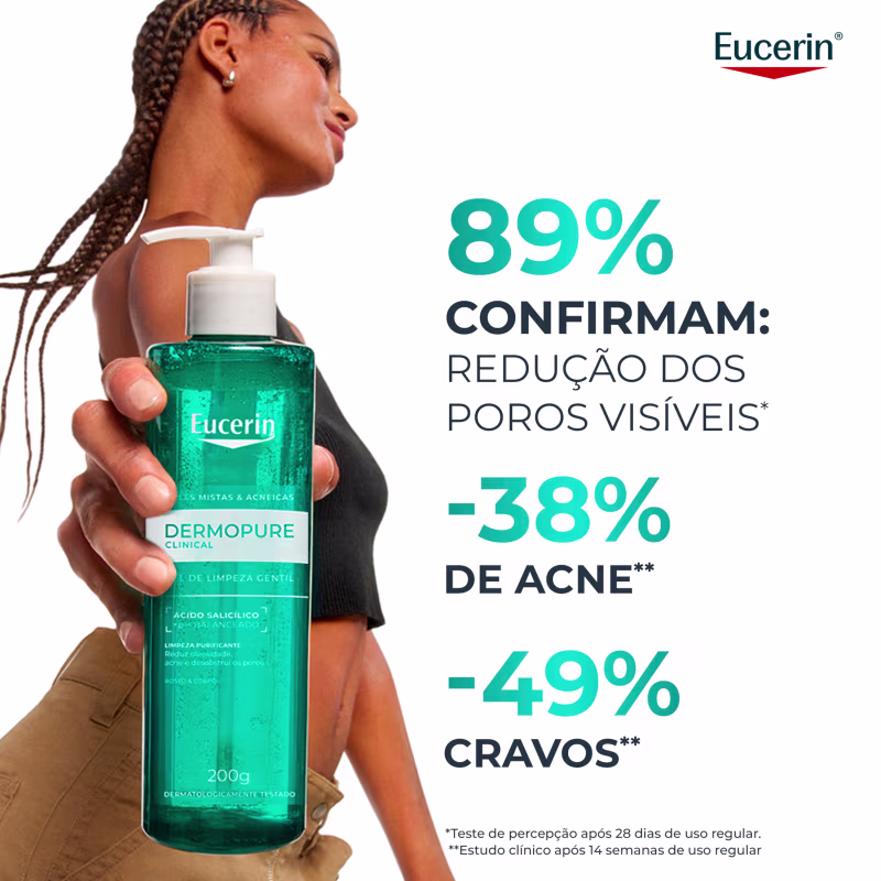Eucerin DermoPure Clinical - Gel de Limpeza Gentil 200ml