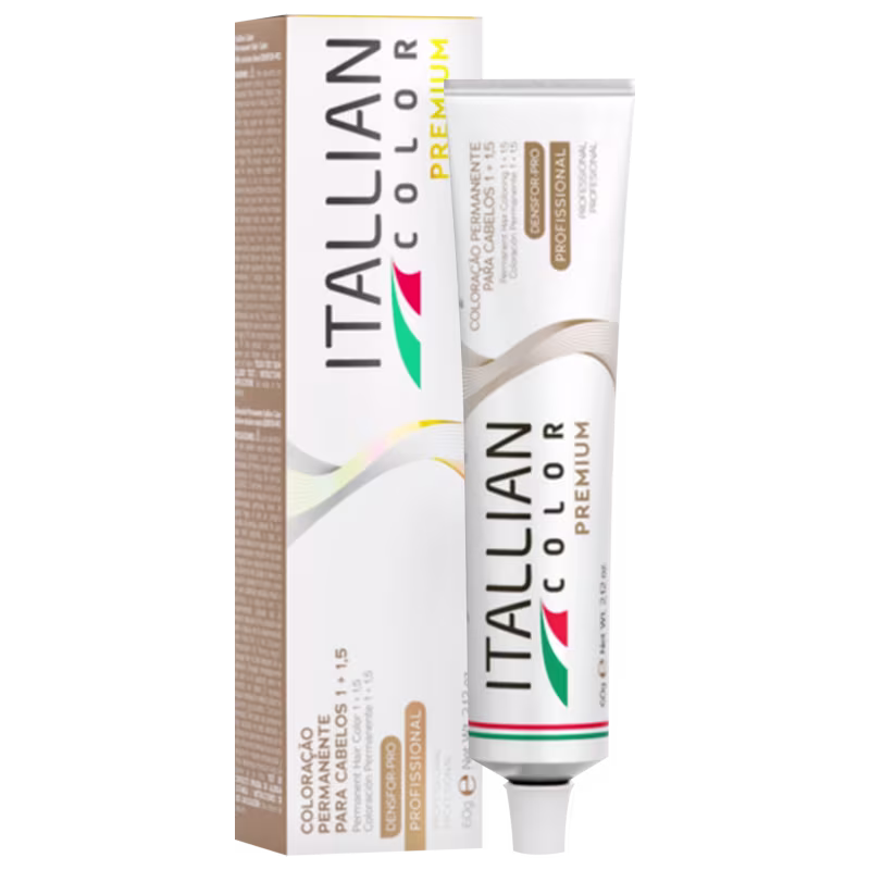 Itallian Hairtech Color Premium Castanho Claro Cobre Cinza 5.41 - Coloração Permanente 60g