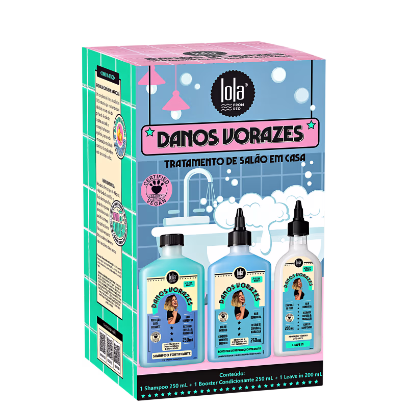 Kit Lola From Rio Danos Vorazes Trio Care (3 Produtos)