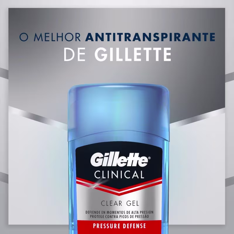 Desodorante Gillette Clinical Gel Pressure Defense 45g