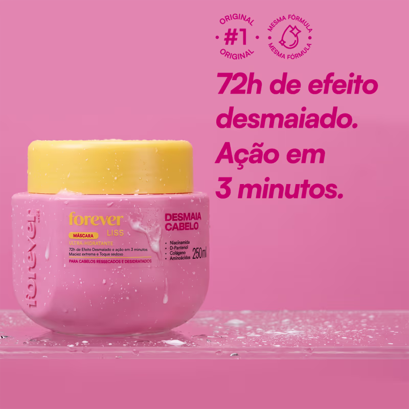 Forever Liss Desmaia Cabelo - Máscara Capilar 250g