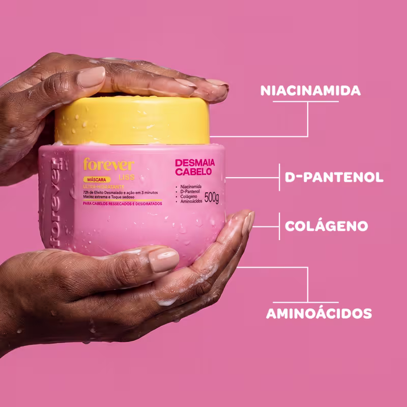 Forever Liss Desmaia Cabelo - Máscara Capilar 500g