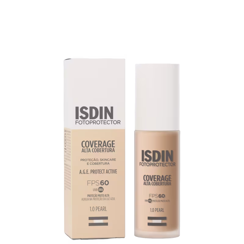 Base Isdin FotoProtector Coverage FPS60 1.0 Pearl Com 30g