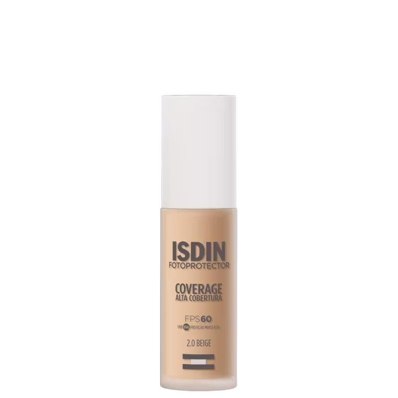 Base Isdin FotoProtector Coverage FPS60 2.0 Beige Com 30g