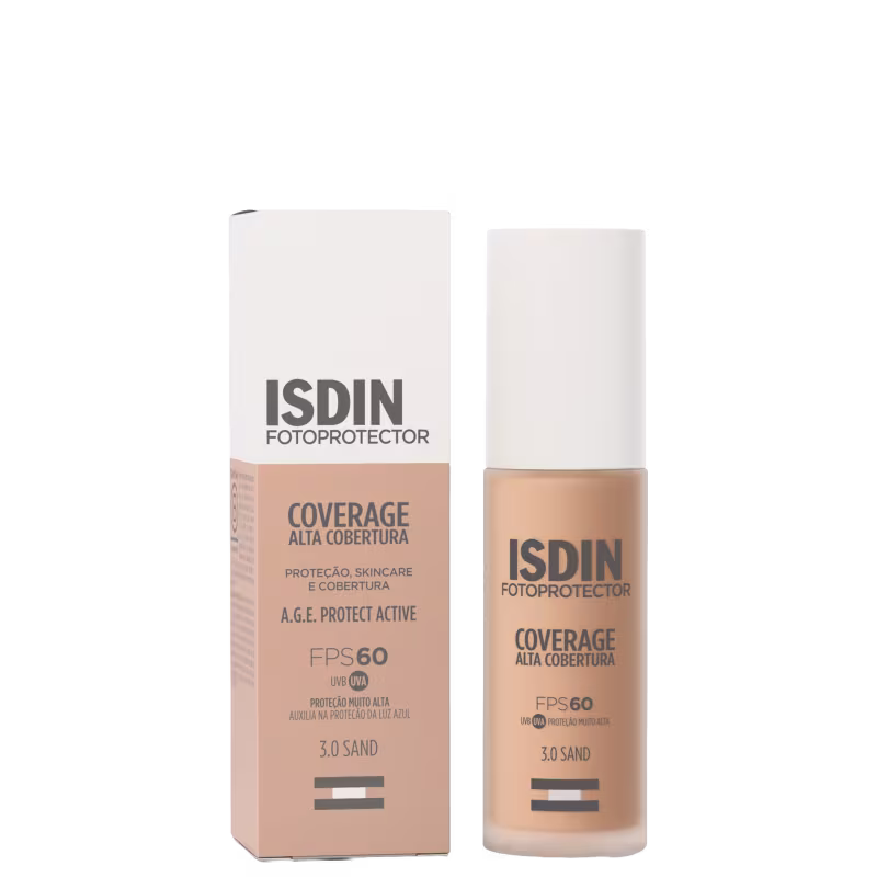 Base Isdin FotoProtector Coverage FPS60 3.0 Sand Com 30g