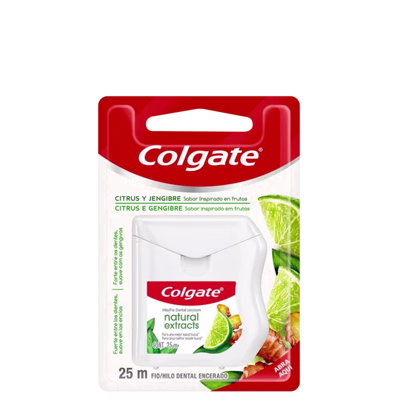 Fio Dental Colgate Natural Extracts Citrus & Gengibre 25m