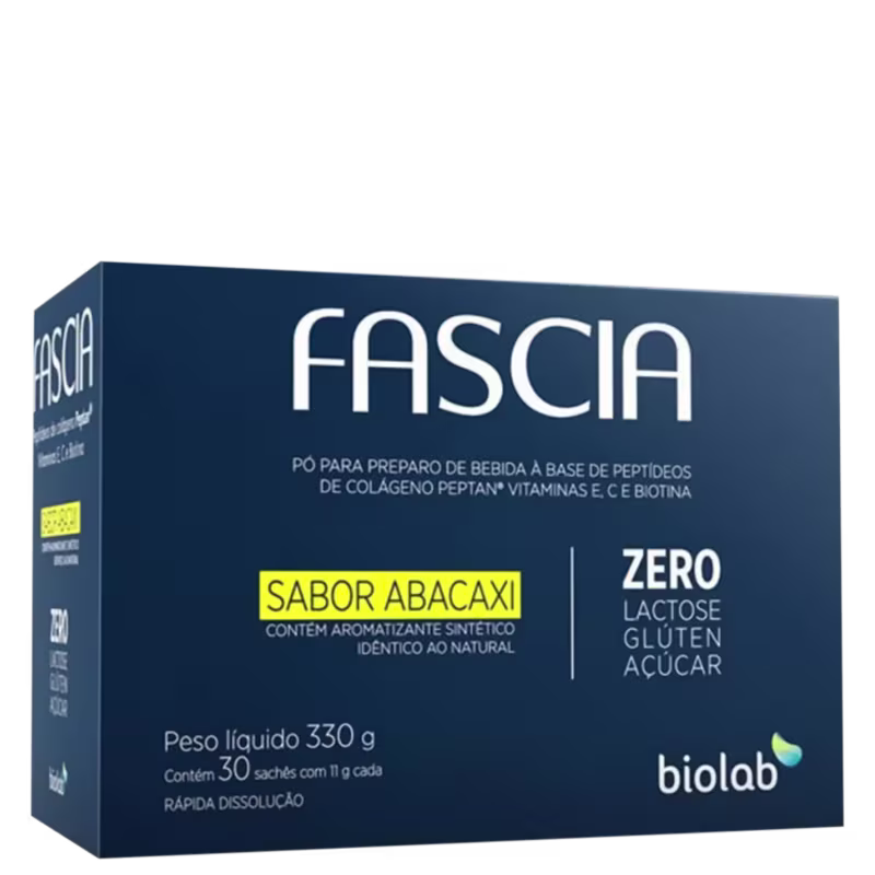 Biolab Fascia Abacaxi - Colágeno 30x11g