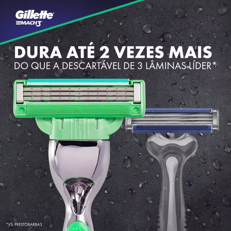 Carga Gillette Mach3 Sensitive com 16 unidades