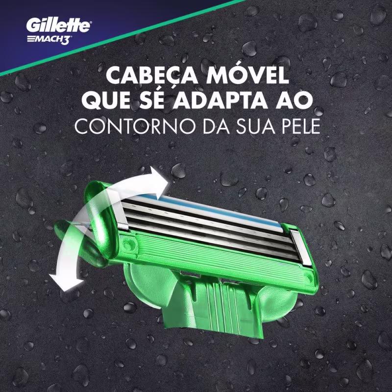 Carga Gillette Mach3 Sensitive com 16 unidades