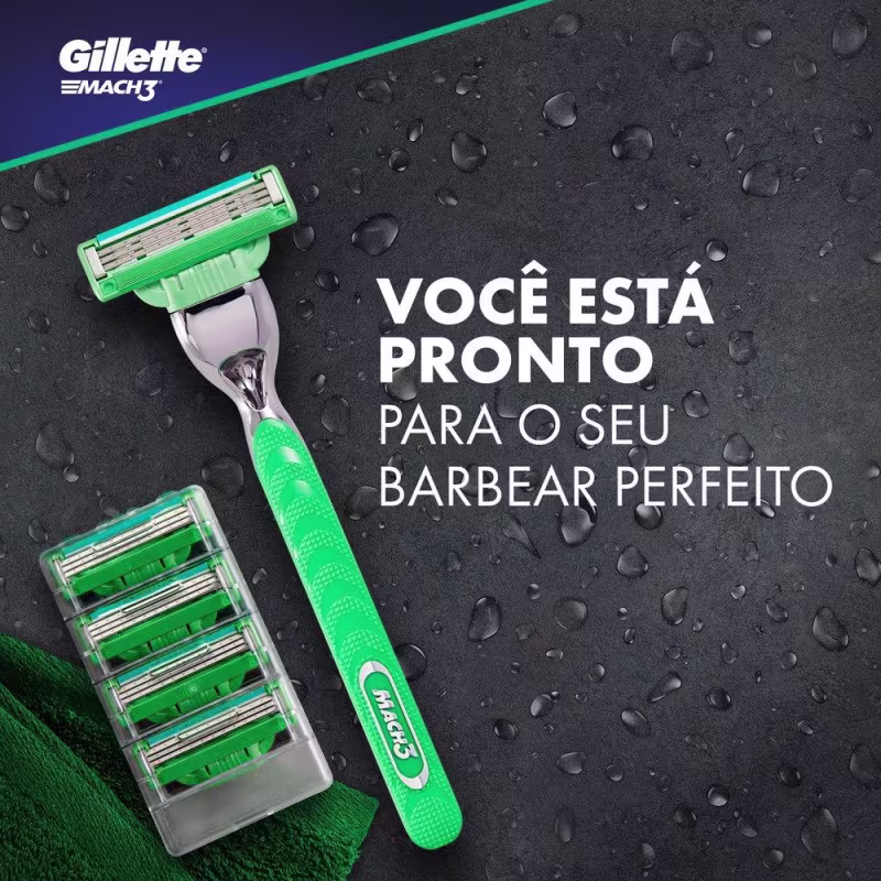 Carga Gillette Mach3 Sensitive com 16 unidades