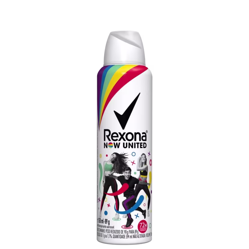 Antitranspirante Aerosol Rexona Now United 72 horas 150ml