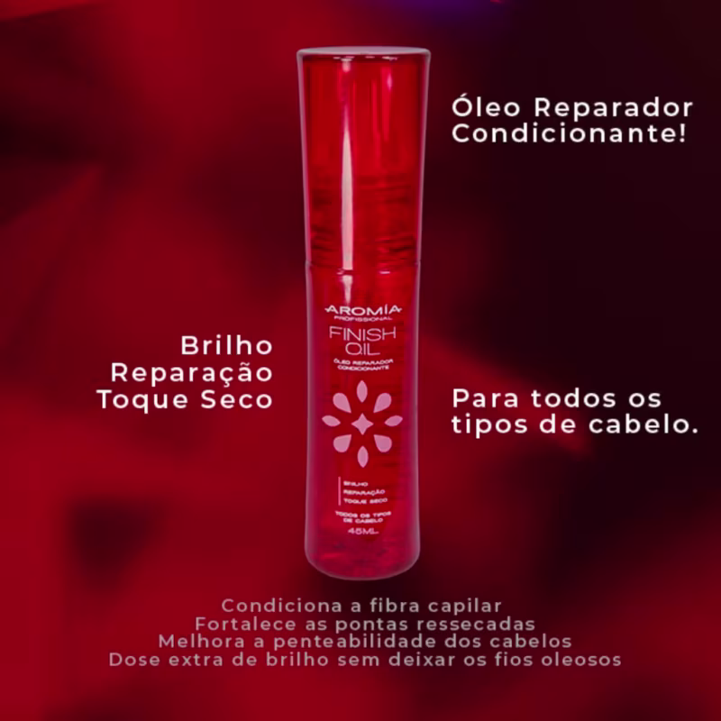 Aromia Finish Oil - Óleo Reparador Condicionante 45ml