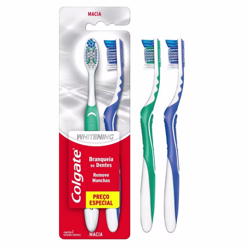 Colgate Whitening - Escova de Dente (2 unidades)