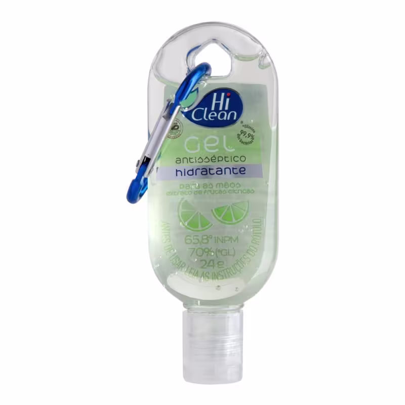 Gel Higienizante Hi CleanFrutas Citricas Mosquetão 27ml