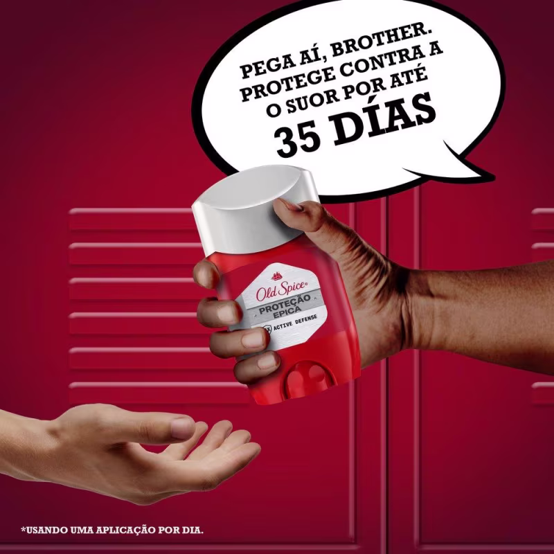 Desodorante em Barra Antitranspirante Old Spice Proteção Épica VIP 50g