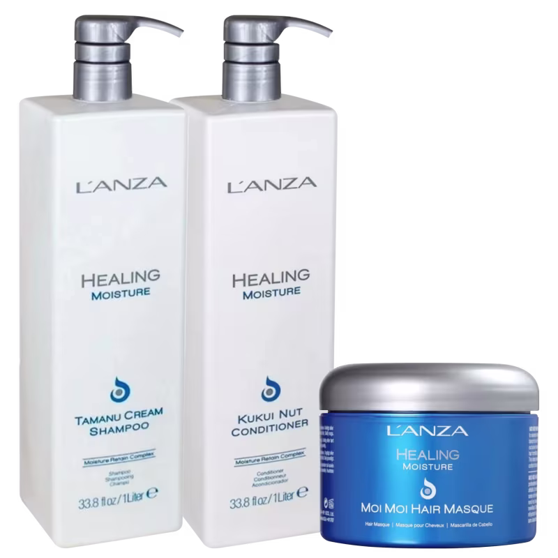 Kit L'Anza Healing Moisture Moi Moi Super Trio (3 Produtos)