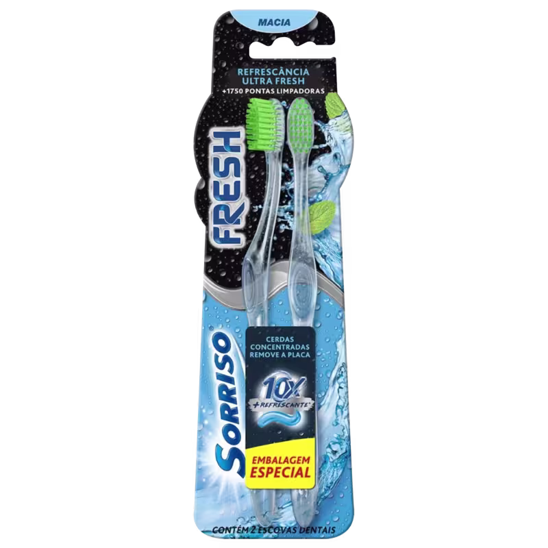 Kit Sorriso Fresh Escova de Dente (2 unidades)