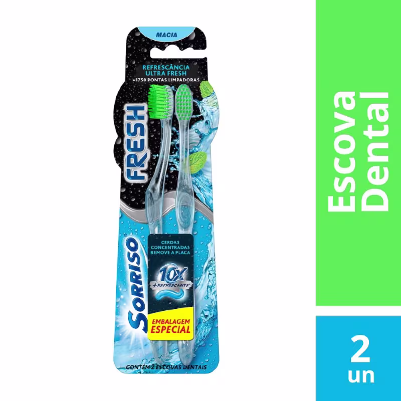 Kit Sorriso Fresh Escova de Dente (2 unidades)