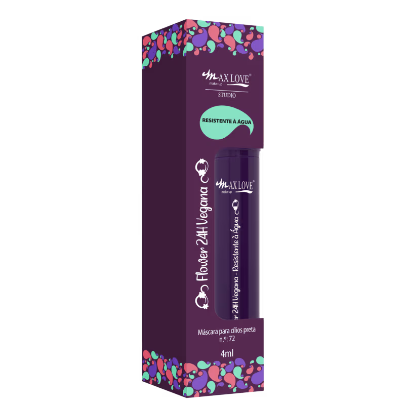 Max Love Flower 24H N°72 Preta - Máscara de Cílios 4ml