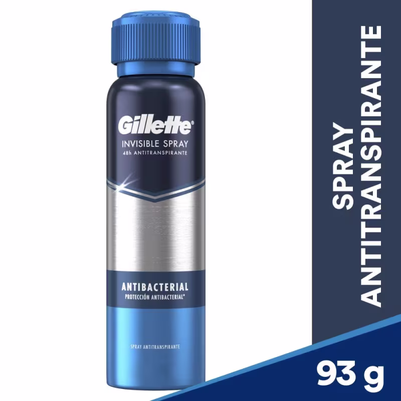 Desodorante Spray Antitranspirante Gillette Antibacterial 93g