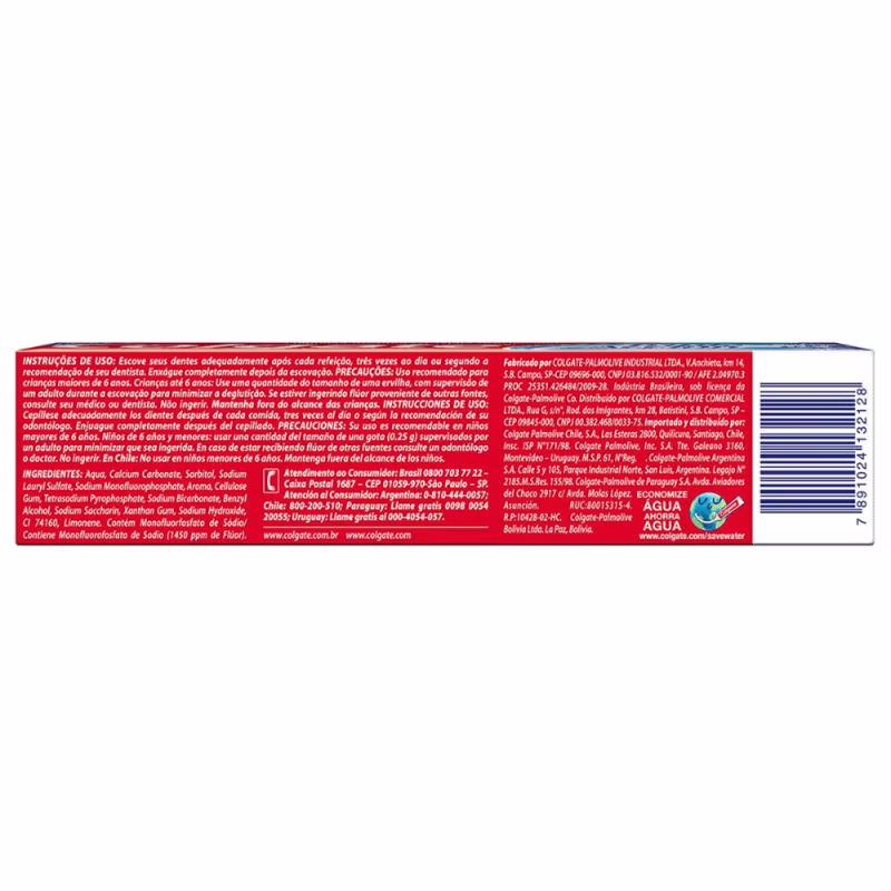 Kit Creme Dental Colgate Tripla Ação Hortelã 90g com 6 unidades