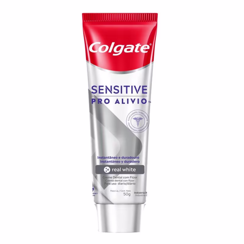 Kit Creme Dental Colgate Sensitive Pro-Alívio Imediato Branqueador 90g com 6 unidades